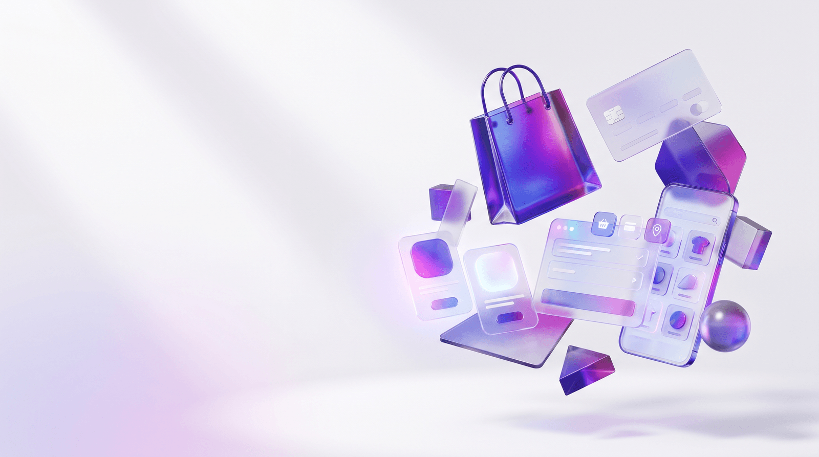 Agence e-commerce Codara — illustration 3D premium