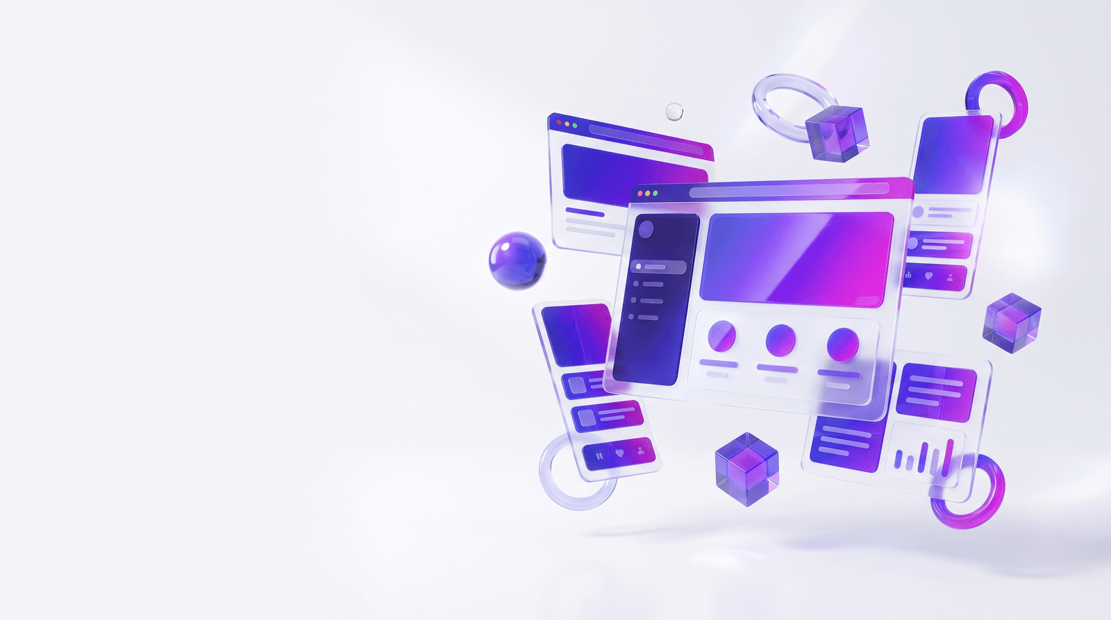 Agence de création de site internet Codara — illustration 3D premium